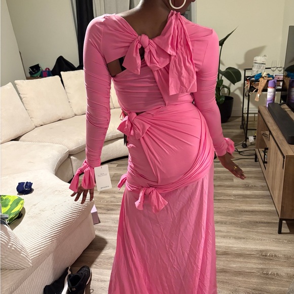 Balenciaga Pink Long Sleeve Dress - Picture 4 of 4